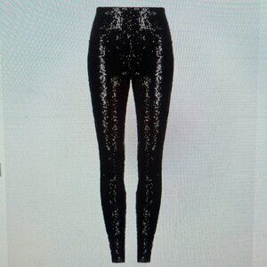 NWOT Commando Black Sequin Leggings - XS